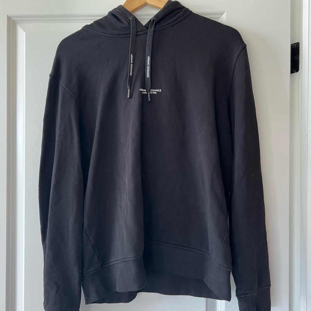 Armani Exchange Black Hoodie *see description